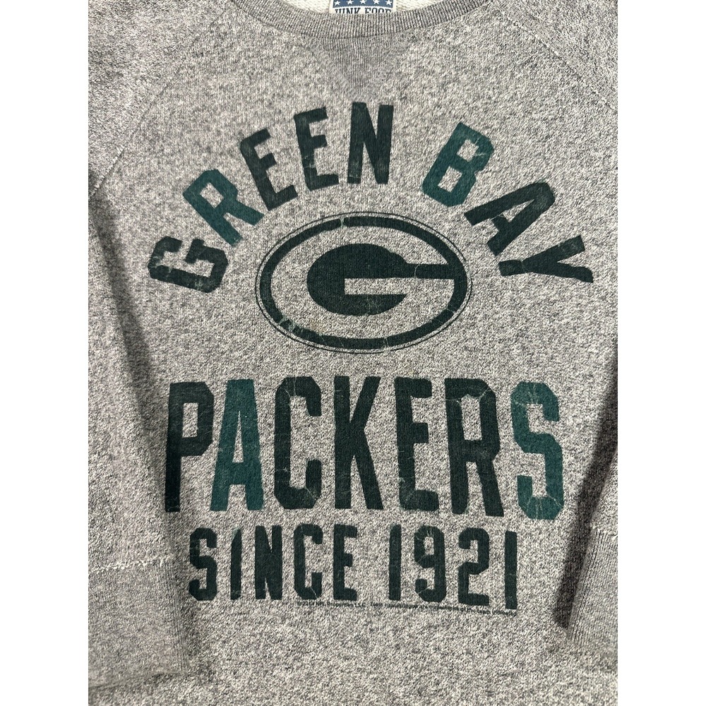 Green Bay Packers Sweatshirt Boy / Toddler XL Small Gray Cotton Fleece Junk Food - Picture 3 of 10